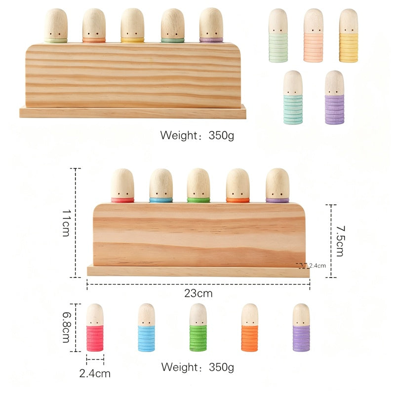 🌈 Wooden Pop-Up Toy – Multicolor Push & Pop Learning Toy for Toddlers & Preschoolers | 2026 HOT SALE 🔥