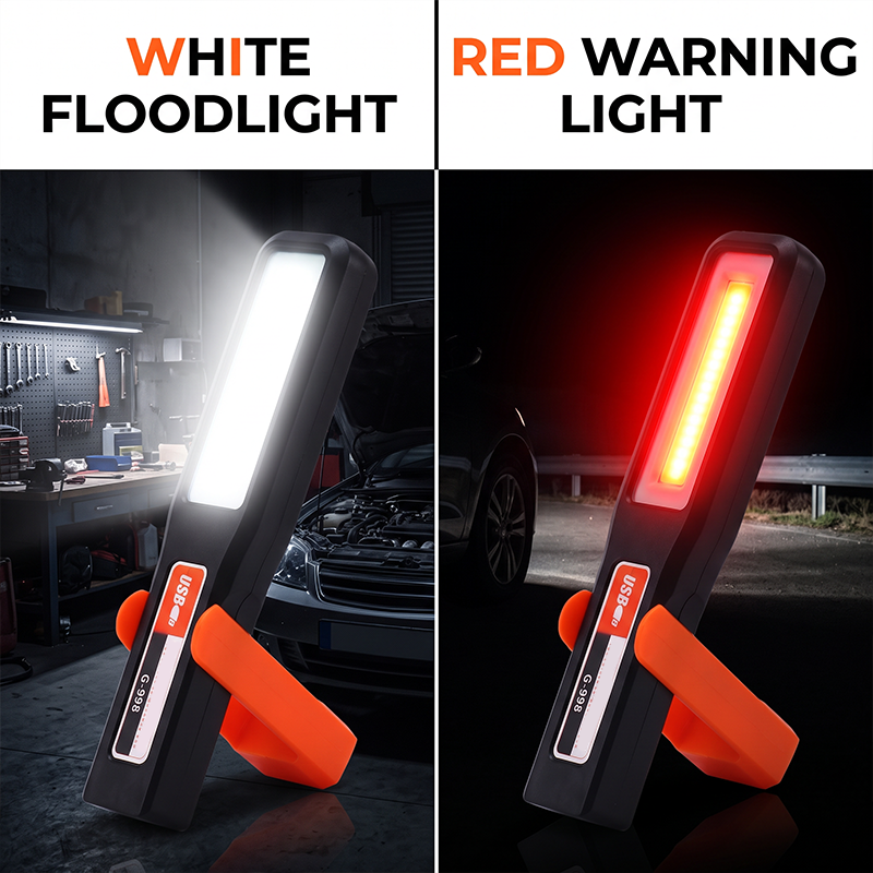 🔦 Ultra-Bright COB Work Light – Rechargeable Magnetic LED Work Light with Folding Stand for Garage & Car Repairs