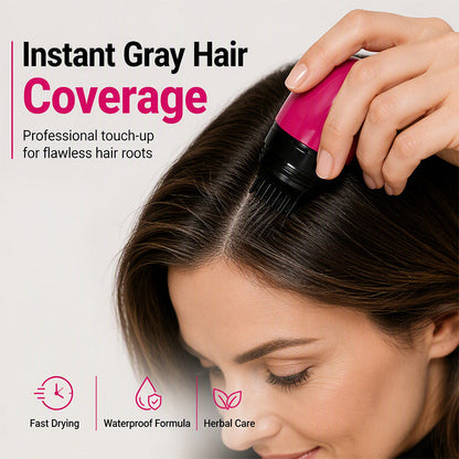 💇‍♀️ Portable Instant Hair Touch-Up Comb – Quick Gray Coverage Anywhere ✨