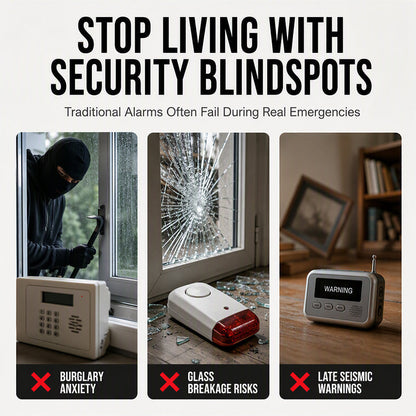 🚨 Wireless Door & Window Vibration Alarm – Instant Alert Security Shield 🔔