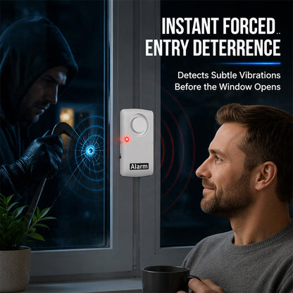 🚨 Wireless Door & Window Vibration Alarm – Instant Alert Security Shield 🔔