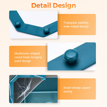 Triangular Sink Strainer Holder & Mesh Bags