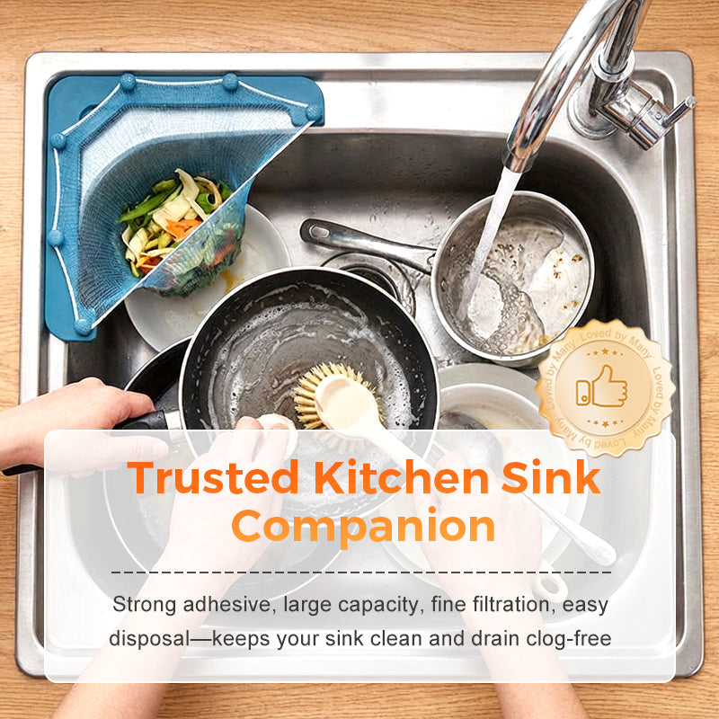 Triangular Sink Strainer Holder & Mesh Bags