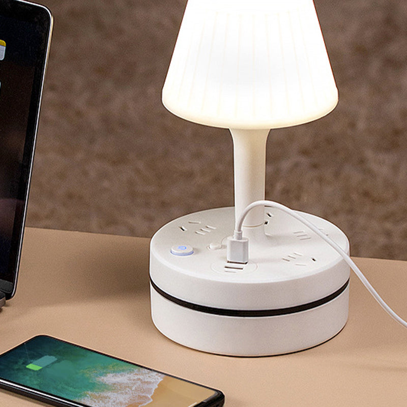 💡 Bedside Lamp with Charging Station – Light Up & Power Up Your Nightstand 🔌