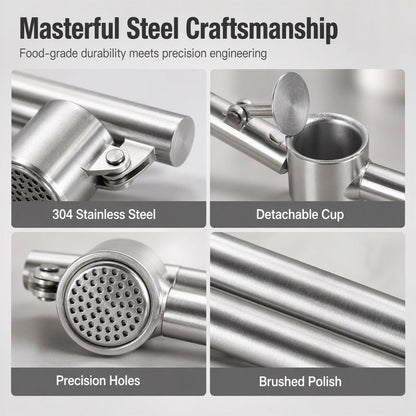 🧄 Stainless Steel Garlic Press – Make Fresh Garlic Prep Easier ✨
