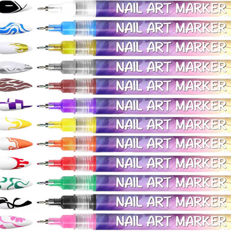 🎨 Nail Art Pens – Create Precise, Vibrant Nail Designs in Seconds ✨