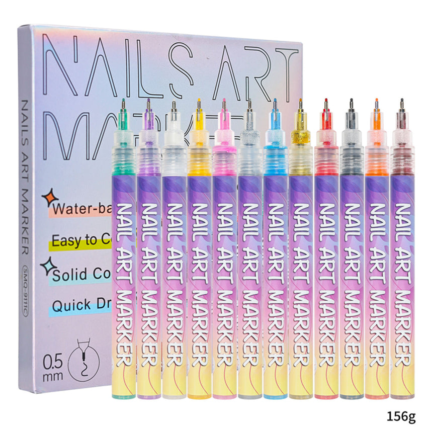 🎨 Nail Art Pens – Create Precise, Vibrant Nail Designs in Seconds ✨