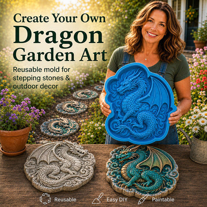 🐉 Dragon Garden Mold – Create Unique DIY Stepping Stones & Outdoor Decor ✨