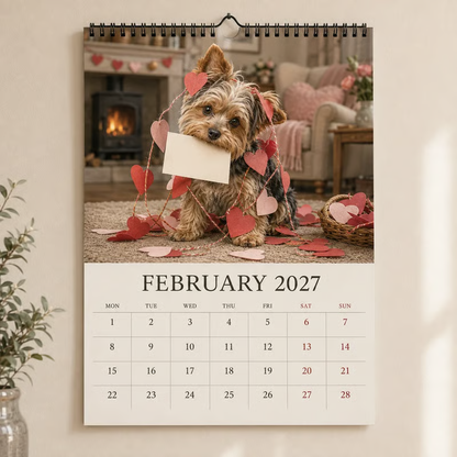 2027 Yorkshire Terrier Wall Calendar