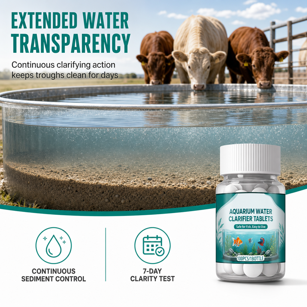 Livestock Water Purifying Tablets for Tank and Pond Water