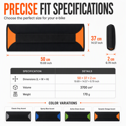 🚲 E-Bike Battery Cover – 5mm Thermal Neoprene Insulation Sleeve