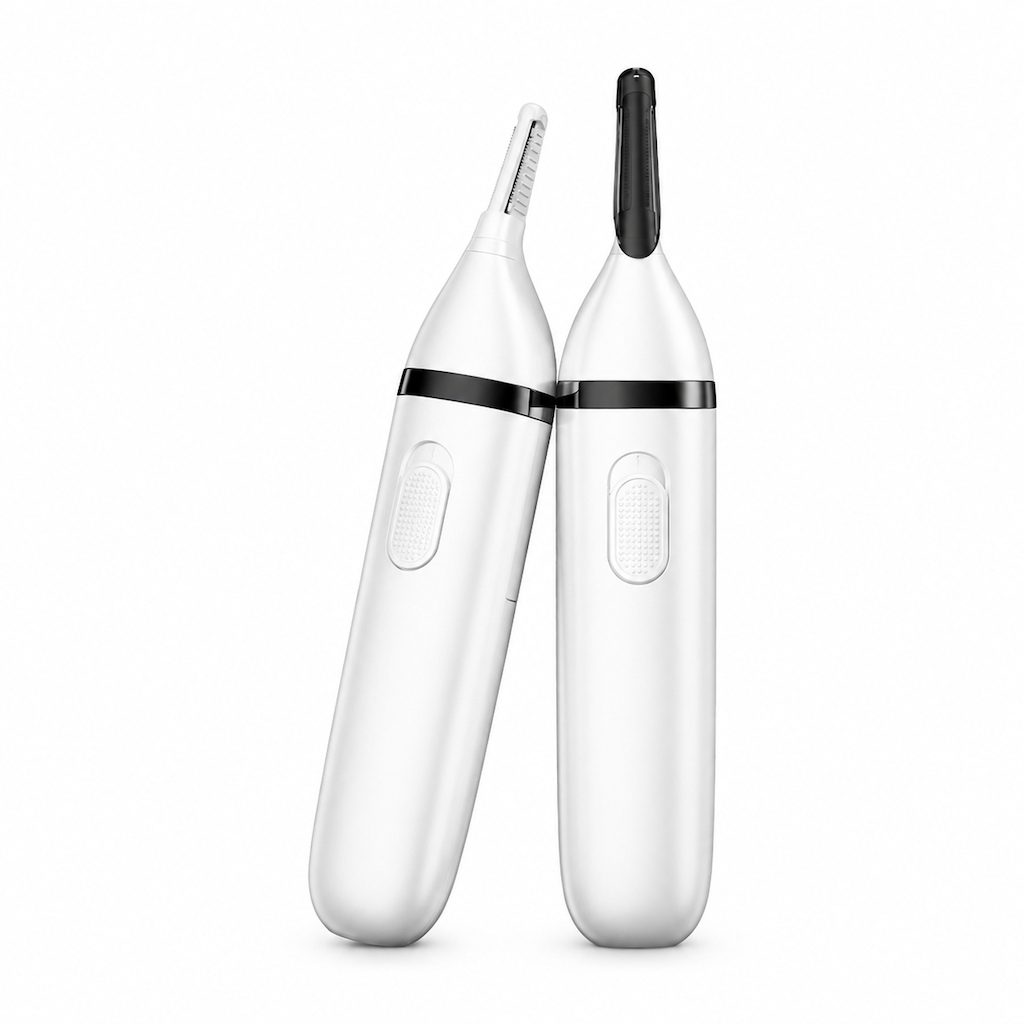 ✂️ Electric Nose Hair Trimmer – Dual-Edge Stainless Steel Grooming Tool